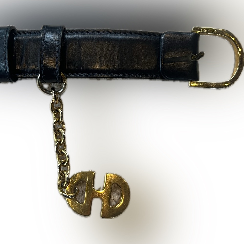 CELINE ITALIAN LEATHER BELT EUC - Picture 8 of 10